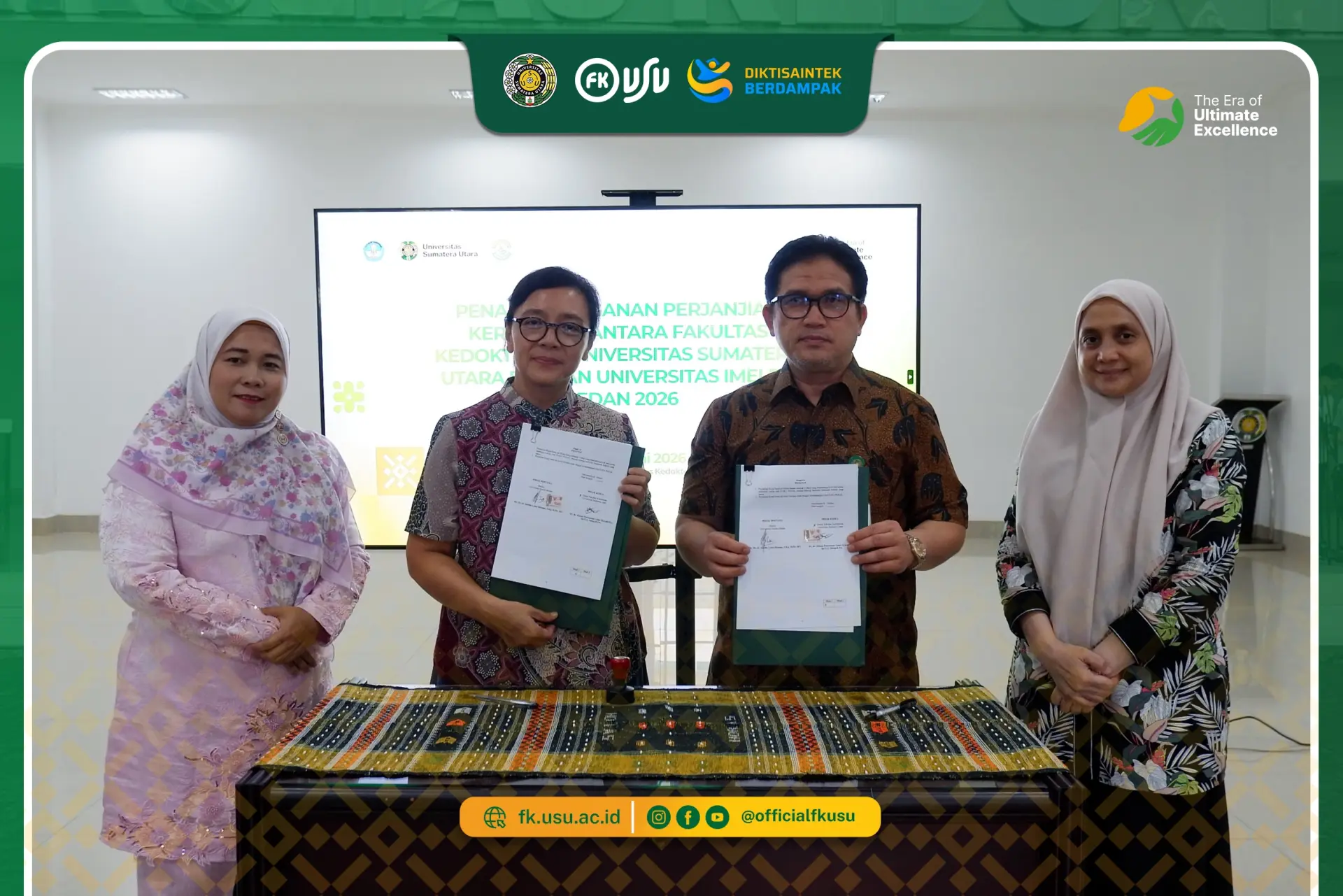 FK USU dan FK Universitas Imelda Medan Perkuat Kerja Sama dalam Pengembangan Pendidikan Kedokteran